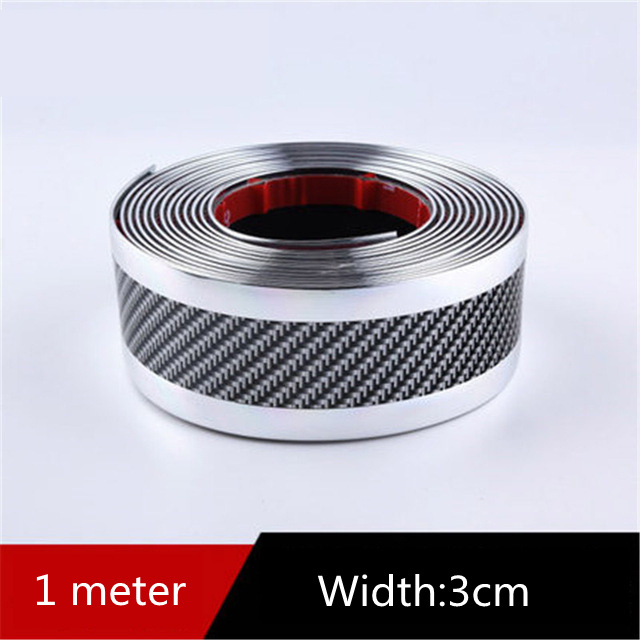Car Carbon Fiber Pattern Door Protective Sticker 4 Car Carbon Fiber Pattern Door Protective Sticker - Image 4