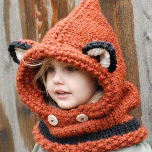 Children's Wool Knit Hat Hand-knitted warm Caps
