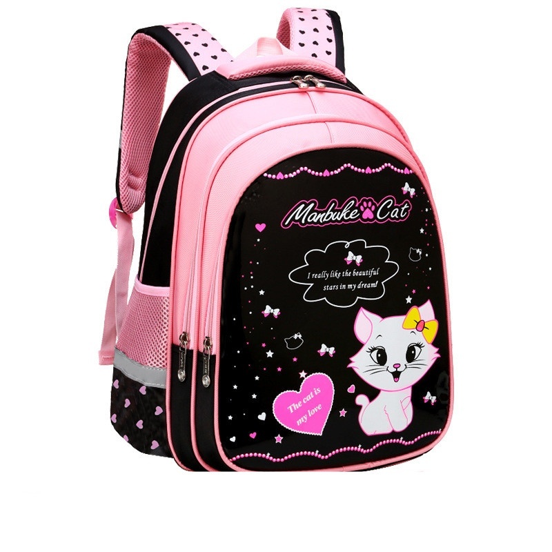 Kids School Cute Cat Print Backpack 8 Kids School Cute Cat Print Backpack - Image 8