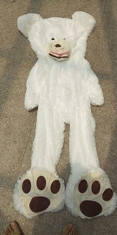 Giant Teddy Bear Plush Toy Leather Shell 9 Giant Teddy Bear Plush Toy Leather Shell - Image 9