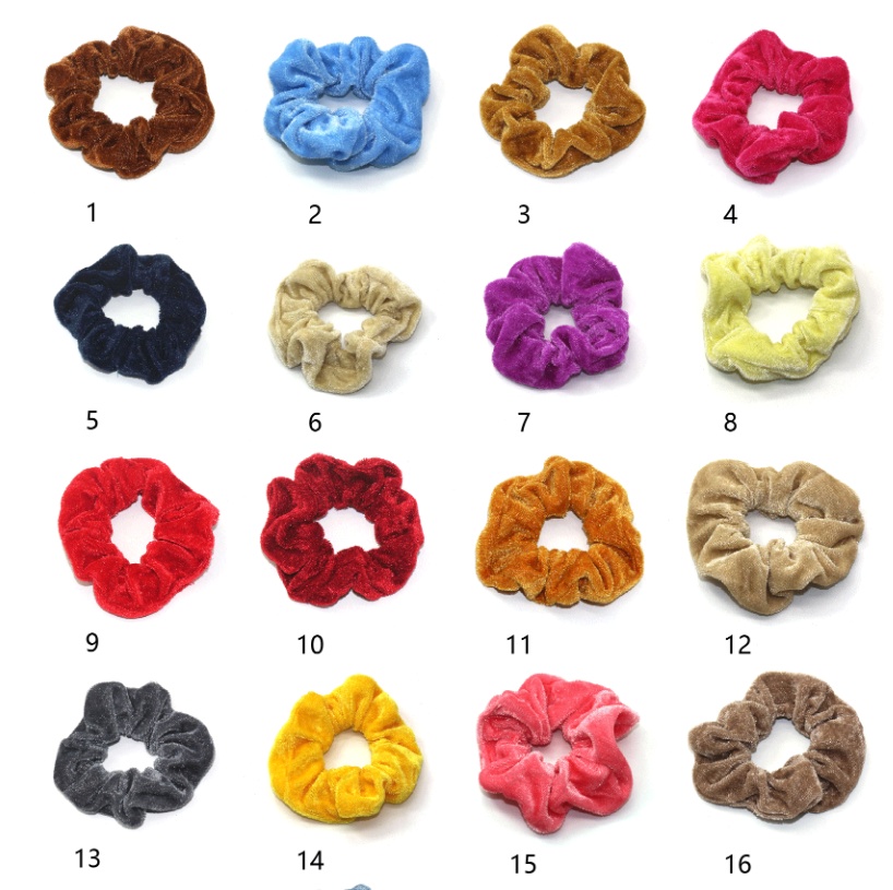 50 Pcs Gold Velvet Hair Ring 2 50 Pcs Gold Velvet Hair Ring - Image 2