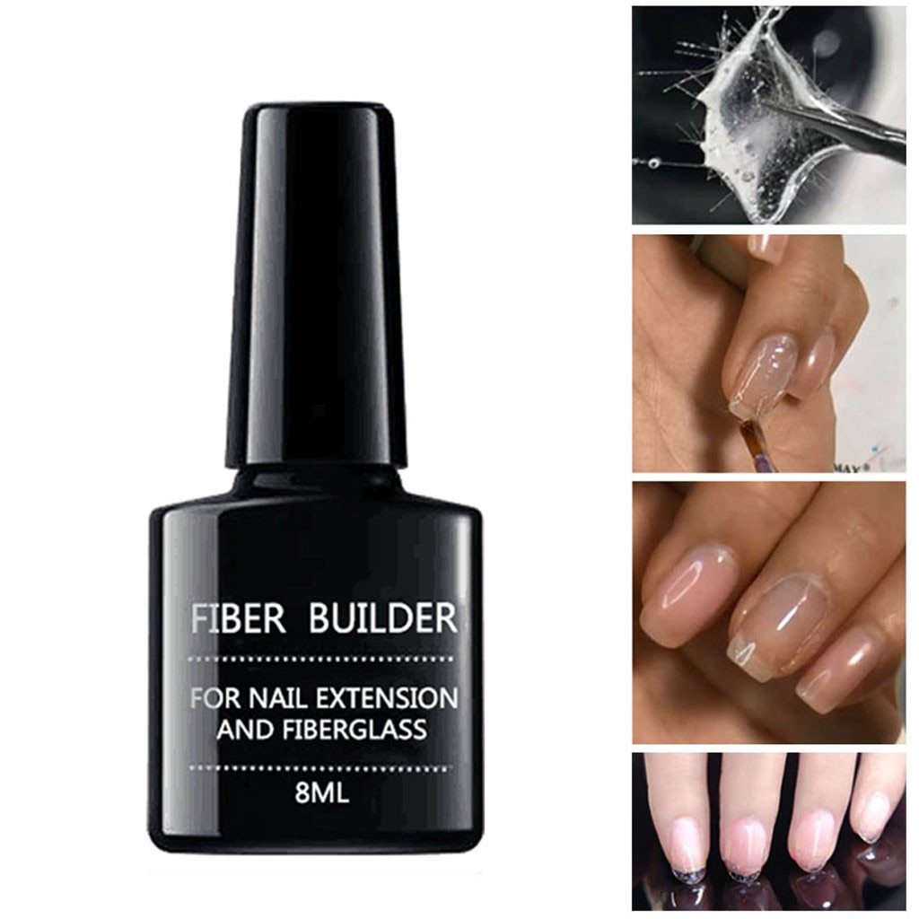 Fiber Builder Nail Gel Quick Building Repair Broken Nails Soak Off UV Gel 1 Fiber Builder Nail Gel Quick Building Repair Broken Nails Soak Off UV Gel