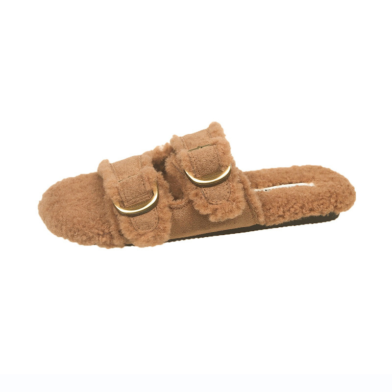 Flat Soled Lambswool Birkie Slippers For Women 10 Flat Soled Lambswool Birkie Slippers For Women - Image 10