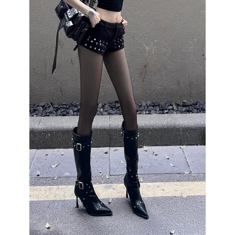 Women's All-Match Belt-Buckle Long Boots 7 Women's All-Match Belt-Buckle Long Boots - Image 7