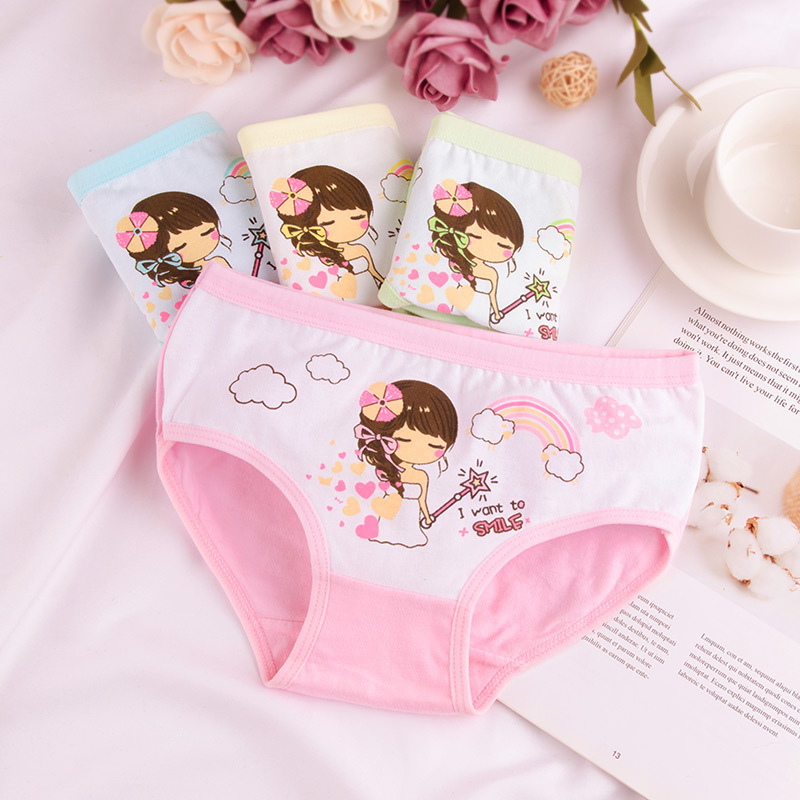 Girls' Cotton Underwear 1 Girls' Cotton Underwear