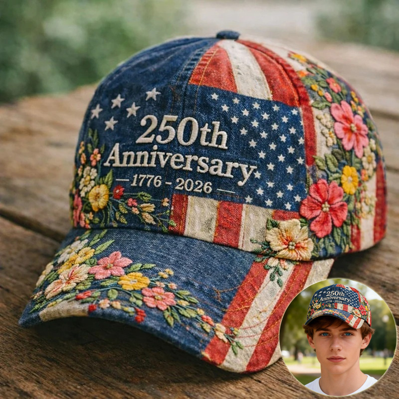 America's 250th Anniversary 3D Printed Cap 1 America's 250th Anniversary 3D Printed Cap