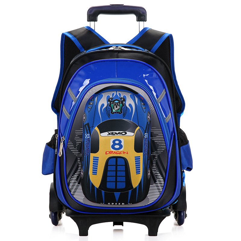 Boy Detachable Trolley Schoolbag to Reduces The Burden 5 Boy Detachable Trolley Schoolbag to Reduces The Burden - Image 5