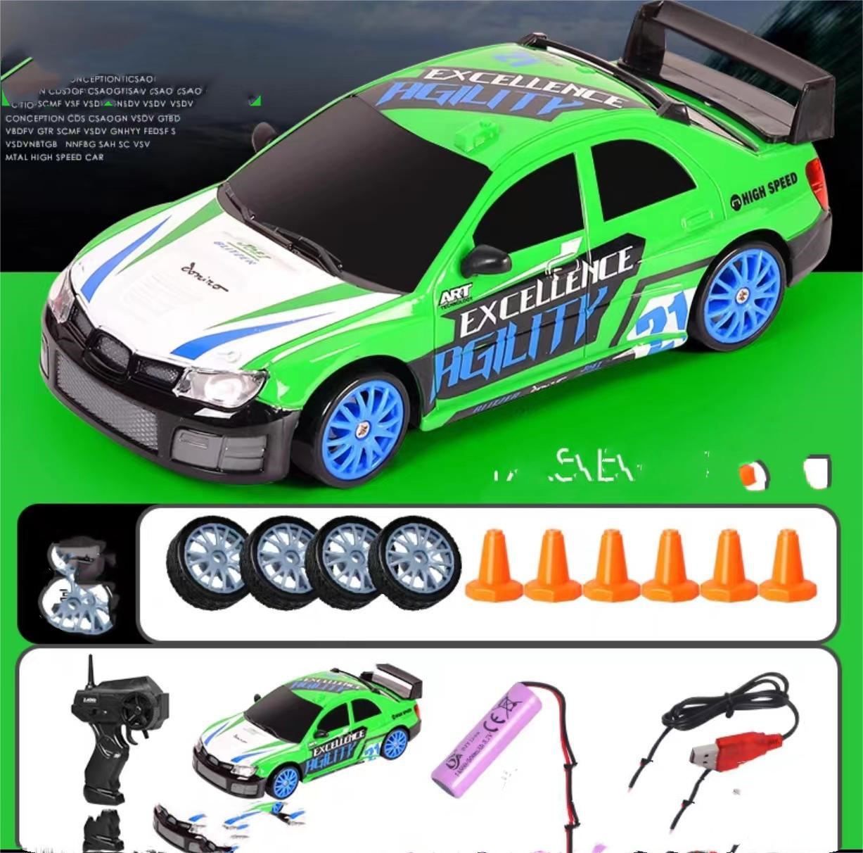 2.4G Drift RC 4WD Racing Car Toy 3 2.4G Drift RC 4WD Racing Car Toy - Image 3