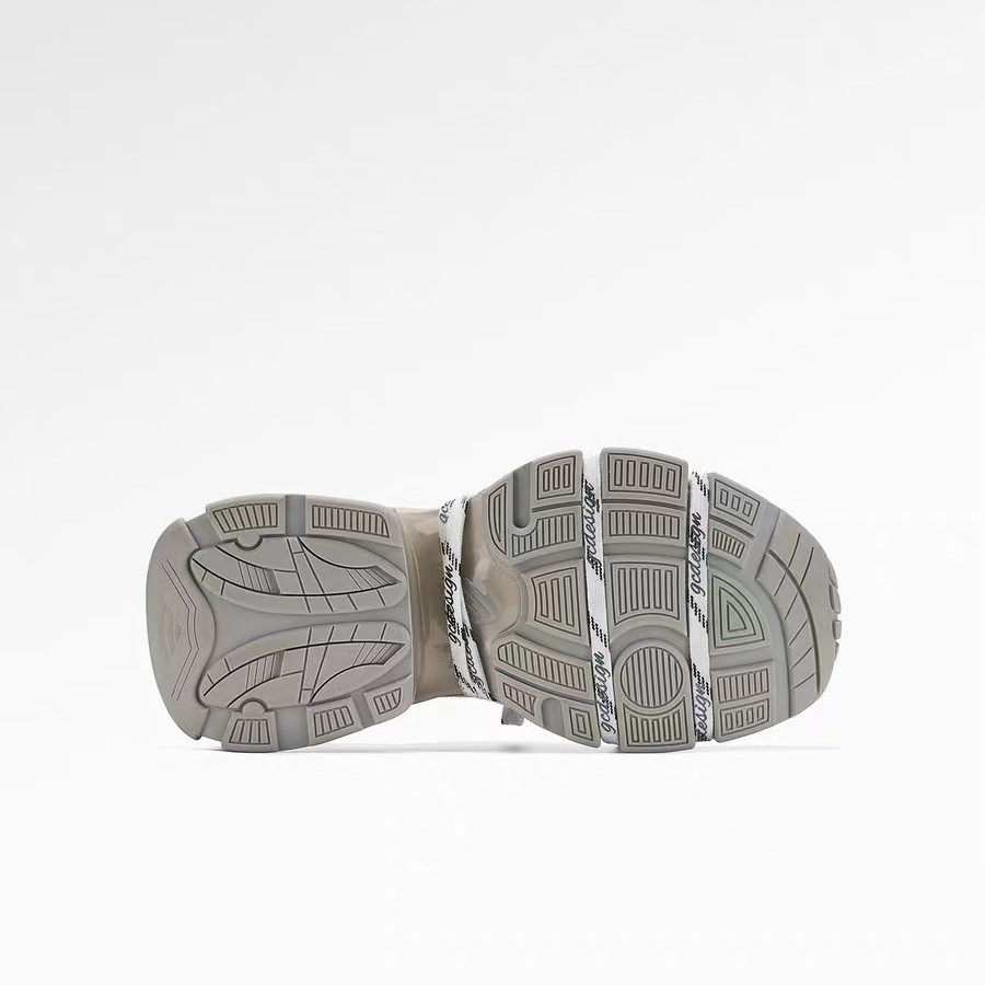 Silver Designer Dad-style Athletic Casual Shoes 3 Silver Designer Dad-style Athletic Casual Shoes - Image 3