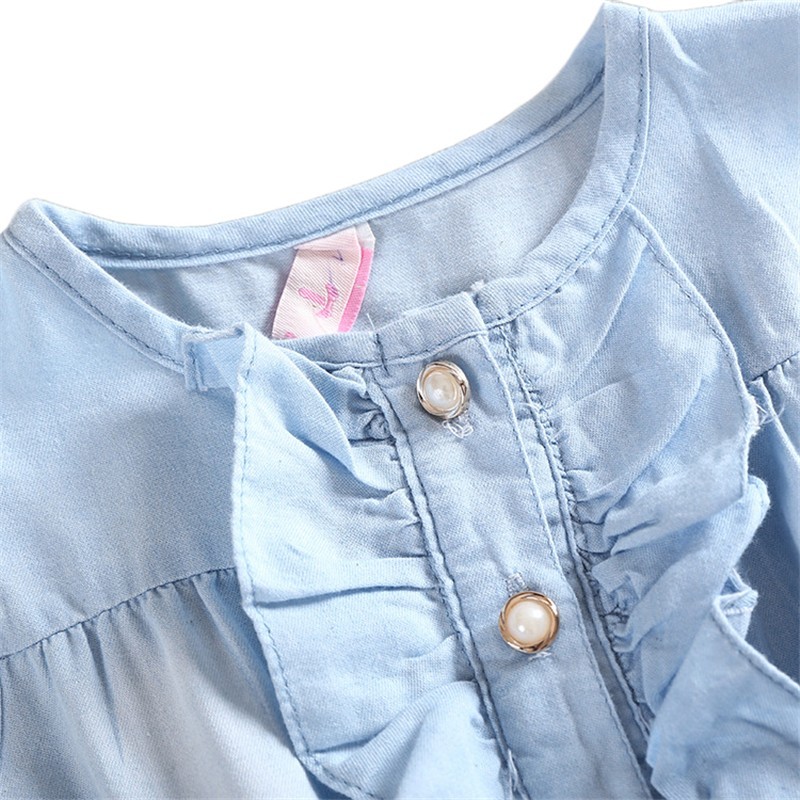 Children Sleeveless Denim Dresses 3 Children Sleeveless Denim Dresses - Image 3
