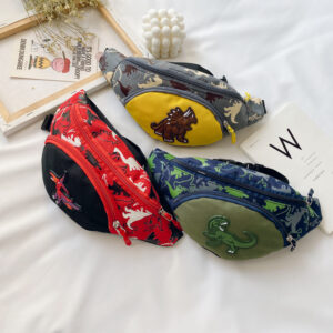 Little Boy Chest Waist Bag Little Dinosaur Crossbody Bag