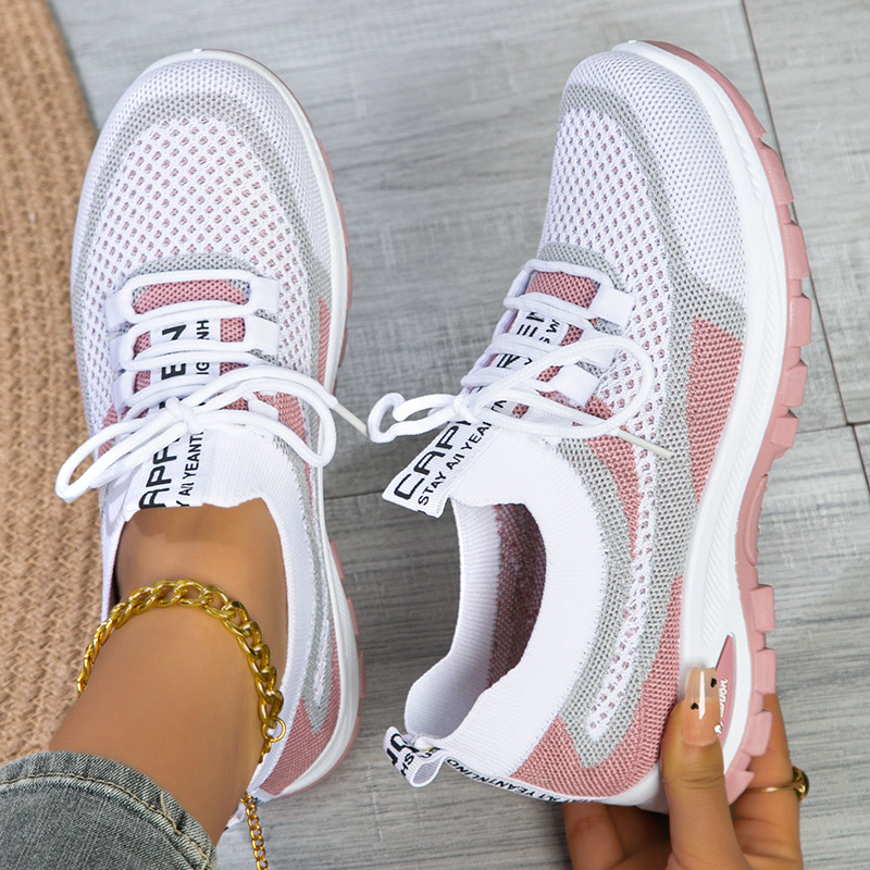 Women's Sporty Fly knit Mesh Shoes Low-cut Lightweight Casual And Versatile 5 Women's Sporty Fly knit Mesh Shoes Low-cut Lightweight Casual And Versatile - Image 5