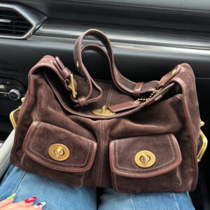 Retro Minimalist Women's Shoulder Bag With Multiple Pockets
