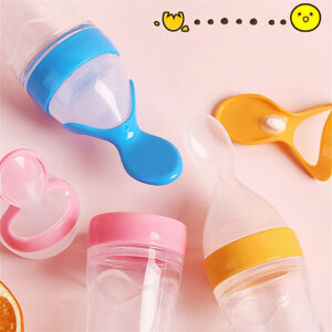 Baby Nursing Bottle with Spoons