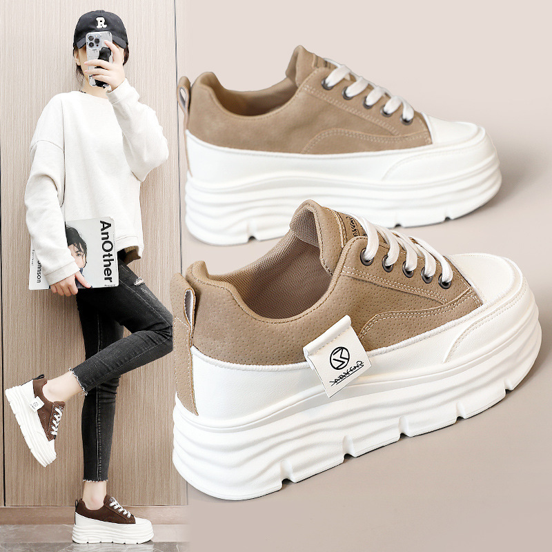 Women's Hidden-Heel Thick-Soled Durable Breathable Sneakers 4 Women's Hidden-Heel Thick-Soled Durable Breathable Sneakers - Image 4