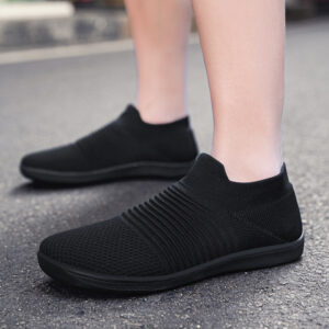 Flyknit Wide-toe Slip-on Sock Shoes Lightweight Comfortable