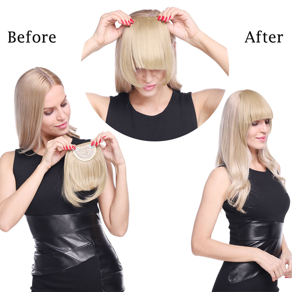 Hair Bangs Hairpiece Accessories Synthetic Fake Bangs 4 Hair Bangs Hairpiece Accessories Synthetic Fake Bangs - Image 4