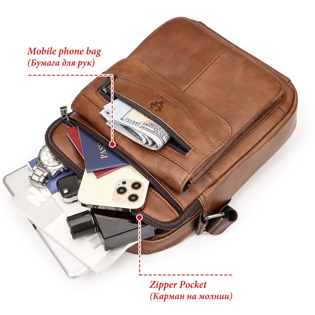 Casual Cross-border Men's Backpack Made From Full-grain Cowhide Leather 2 Casual Cross-border Men's Backpack Made From Full-grain Cowhide Leather - Image 2