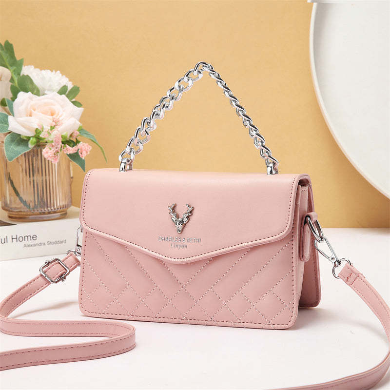 Quilted Mini Bag - Retro Style Casual Handbag 6 Quilted Mini Bag - Retro Style Casual Handbag - Image 6