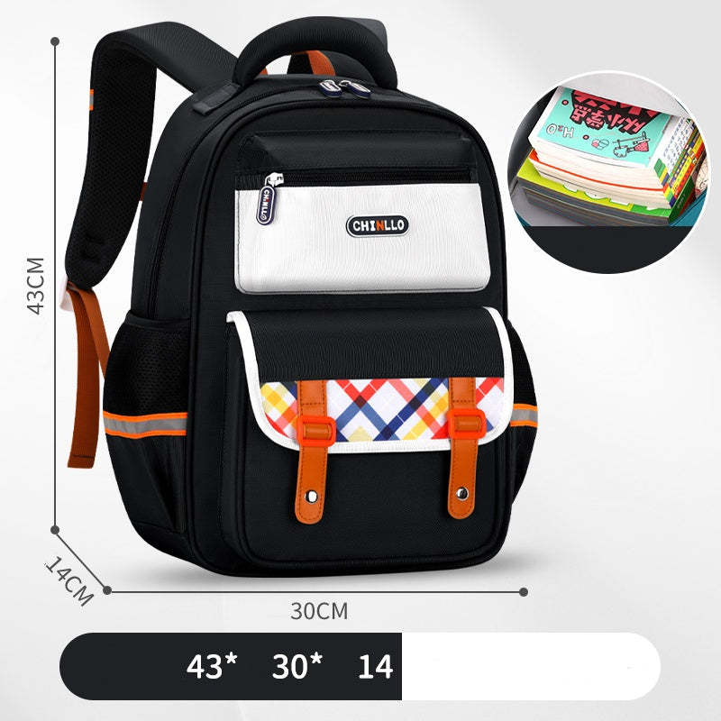 School bag for Students 1-6 Grade Large Capacity Ridge Protection Backpack 5 School bag for Students 1-6 Grade Large Capacity Ridge Protection Backpack - Image 5