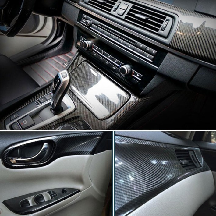Glossy Black 5D Carbon Fiber Vinyl Car Wrap Film for Car Styling 7 Glossy Black 5D Carbon Fiber Vinyl Car Wrap Film for Car Styling - Image 7