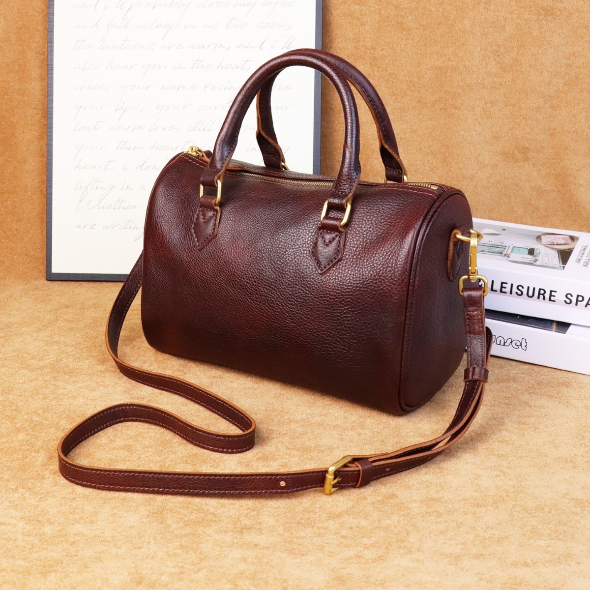 Leather Classic Retro Large Capacity Crossbody Bag 6 Leather Classic Retro Large Capacity Crossbody Bag - Image 6