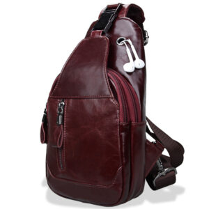 Men's First-Layer Cowhide Crossbody Bag