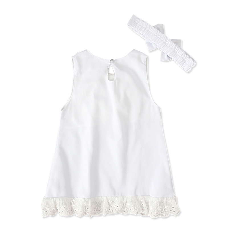 Girls Baby Sleeveless Bow Skirt 3 Girls Baby Sleeveless Bow Skirt - Image 3