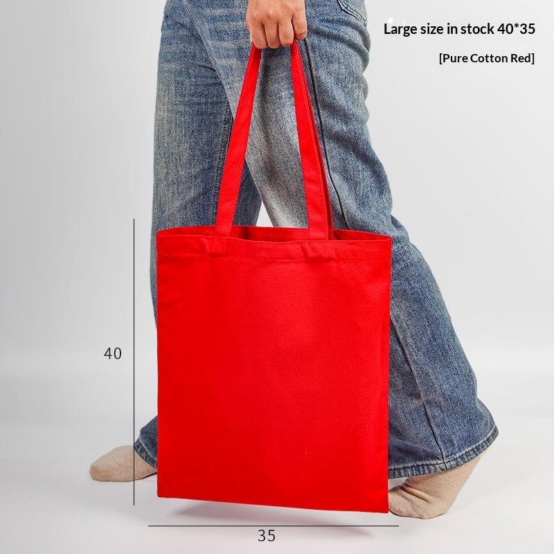 Pure Cotton Colored Portable Canvas Bag 5 Pure Cotton Colored Portable Canvas Bag - Image 5