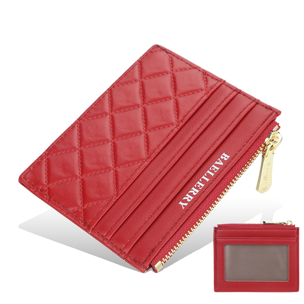 Women's Drivers License Card Holder Slim Zippered ID Case 4 Women's Drivers License Card Holder Slim Zippered ID Case - Image 4
