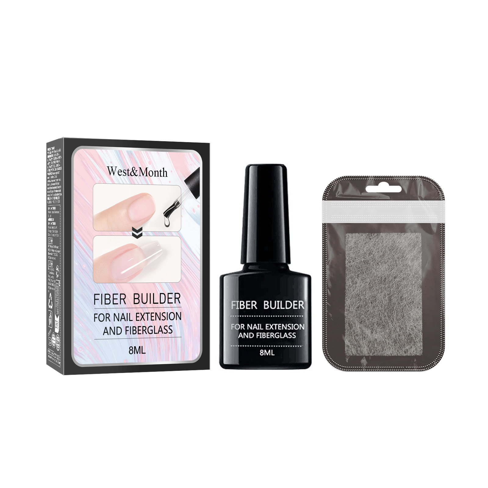 Fiber Builder Nail Gel Quick Building Repair Broken Nails Soak Off UV Gel 6 Fiber Builder Nail Gel Quick Building Repair Broken Nails Soak Off UV Gel - Image 6