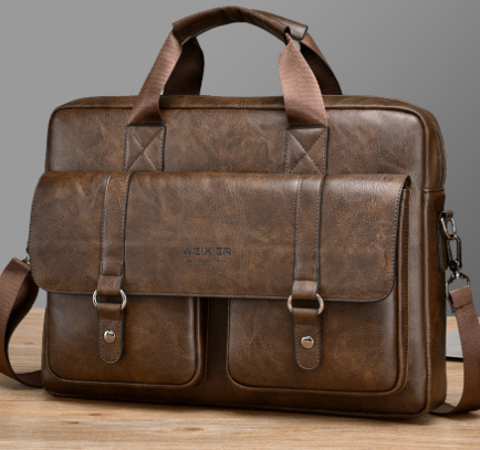 Men's Business Large-Capacity Shoulder Crossbody Simple Briefcase 6 Men's Business Large-Capacity Shoulder Crossbody Simple Briefcase - Image 6