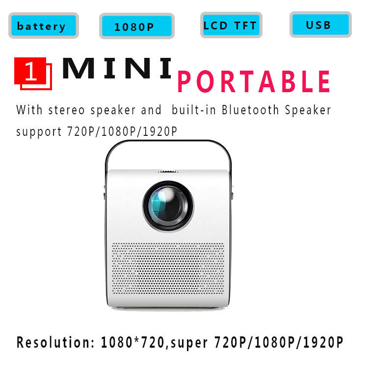 1080P High Definition Portable Projector 6 1080P High Definition Portable Projector - Image 6