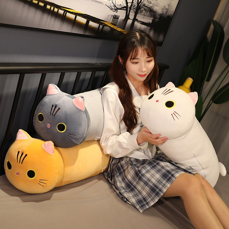 Cat Shaped Stuffed Plush Toy 4 Cat Shaped Stuffed Plush Toy - Image 4