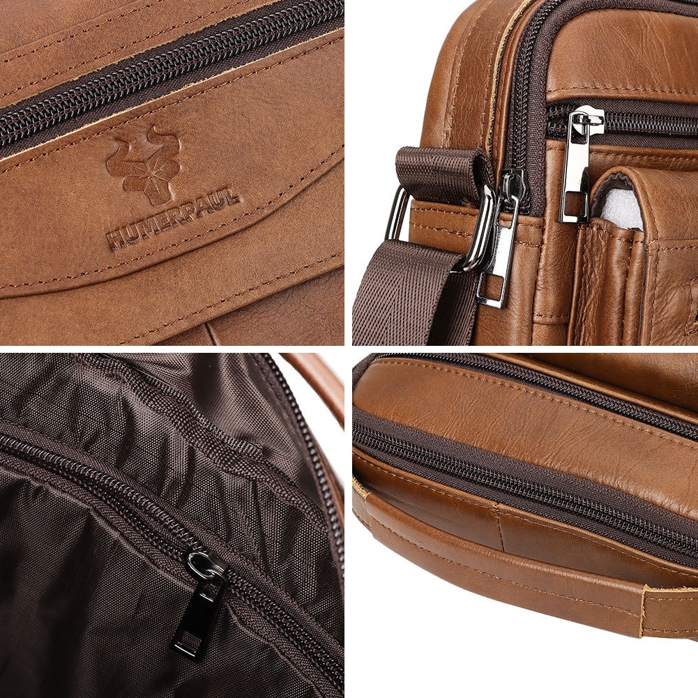 Casual Cross-border Men's Backpack Made From Full-grain Cowhide Leather 5 Casual Cross-border Men's Backpack Made From Full-grain Cowhide Leather - Image 5
