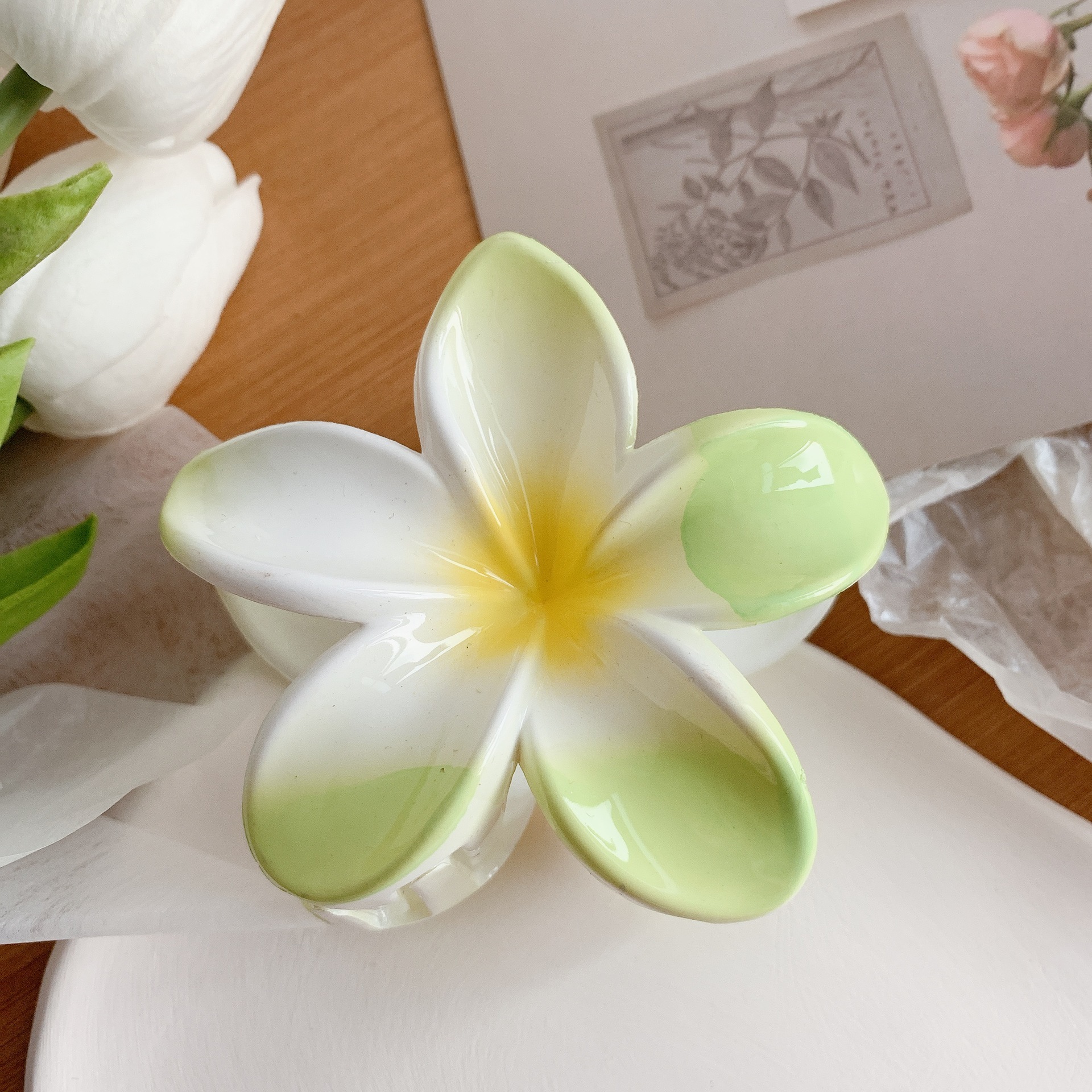 Muweordy Plumeria Hair Clips Flower Hair Clip 3 Muweordy Plumeria Hair Clips Flower Hair Clip - Image 3