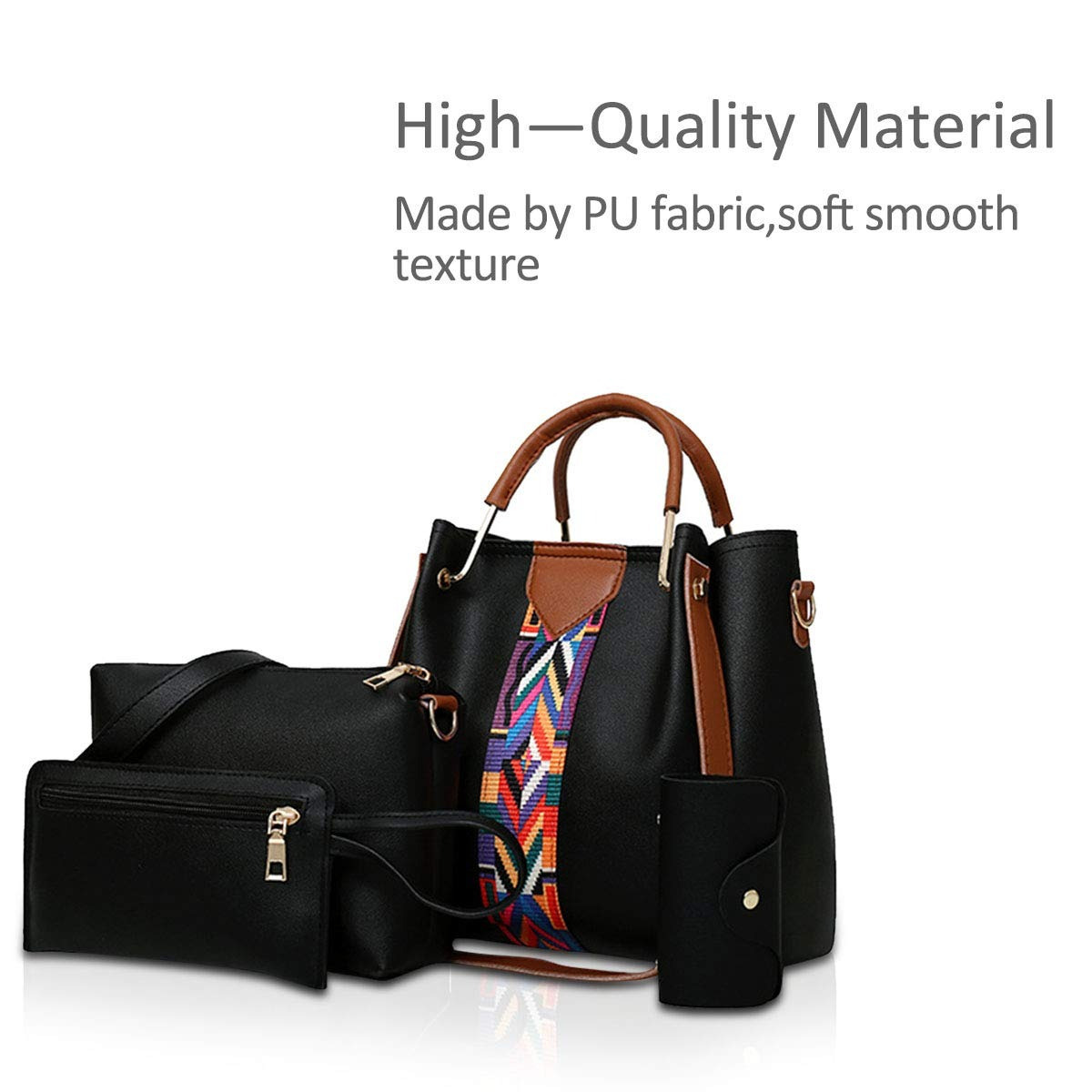 Women Handbags Shoulder Bags 4 Pcs Handbags 6 Women Handbags Shoulder Bags 4 Pcs Handbags - Image 6
