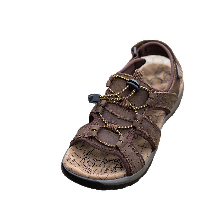 Sandals For Men Open-toe Solid-color Casual Shoes 4 Sandals For Men Open-toe Solid-color Casual Shoes - Image 4