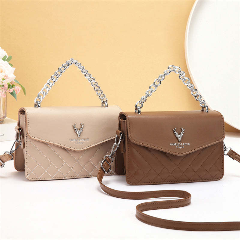 Quilted Mini Bag - Retro Style Casual Handbag 9 Quilted Mini Bag - Retro Style Casual Handbag - Image 9