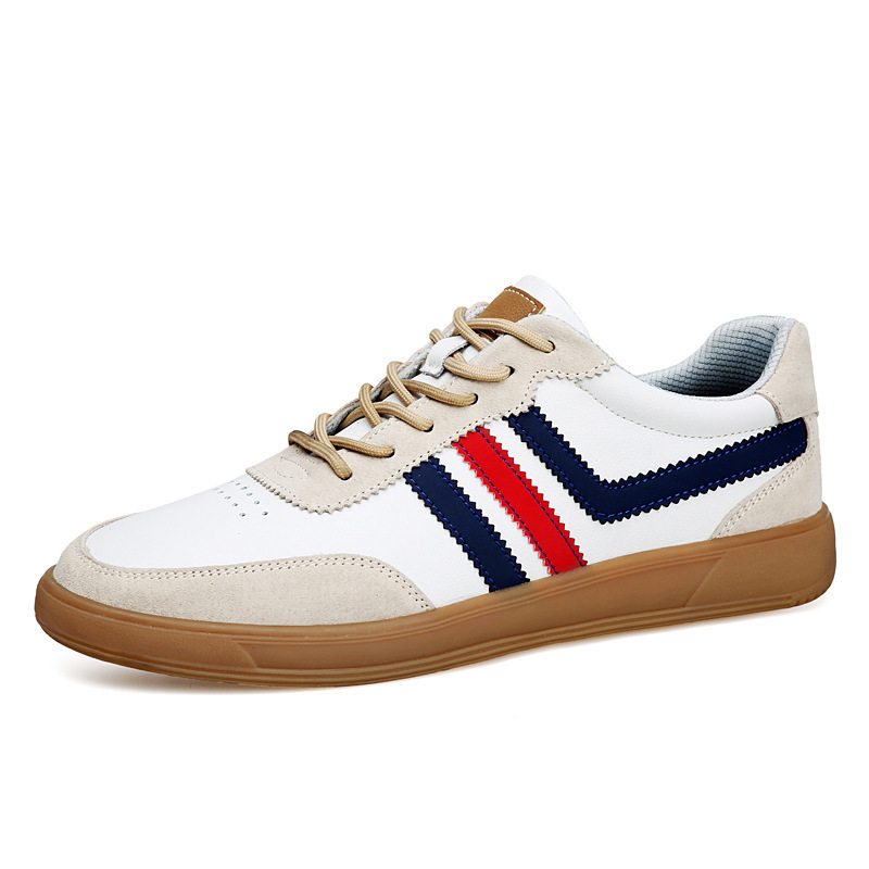 Men's Leather Sneakers With Built-In Height-Boosting Insoles And Tendon-Style Rubber Soles 6 Men's Leather Sneakers With Built-In Height-Boosting Insoles And Tendon-Style Rubber Soles - Image 6