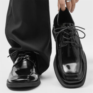 Men's Business-Casual Chunky-Heel Elevator Shoes
