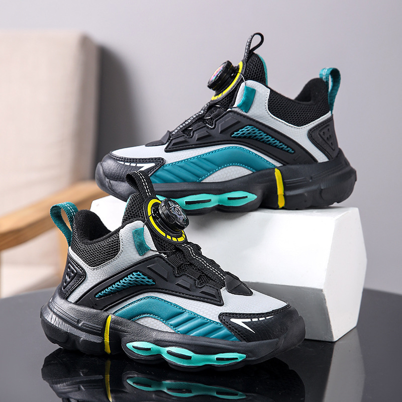 Outdoor Children's Waterproof Leather Basketball Shoes 8 Outdoor Children's Waterproof Leather Basketball Shoes - Image 8