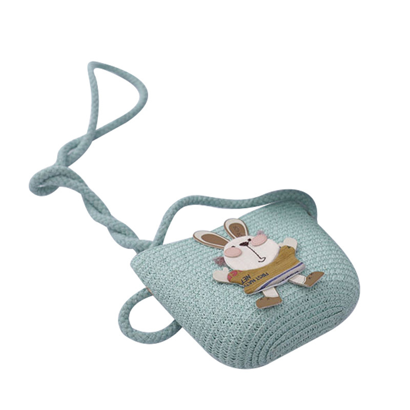 Cute Rabbit Decoration Bag Two-Piece Straw Hat 7 Cute Rabbit Decoration Bag Two-Piece Straw Hat - Image 7