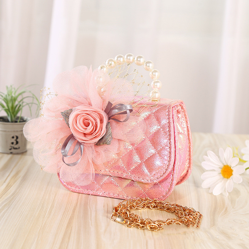 Flower Knitted Pearl Crossbody Bag 5 Flower Knitted Pearl Crossbody Bag - Image 5