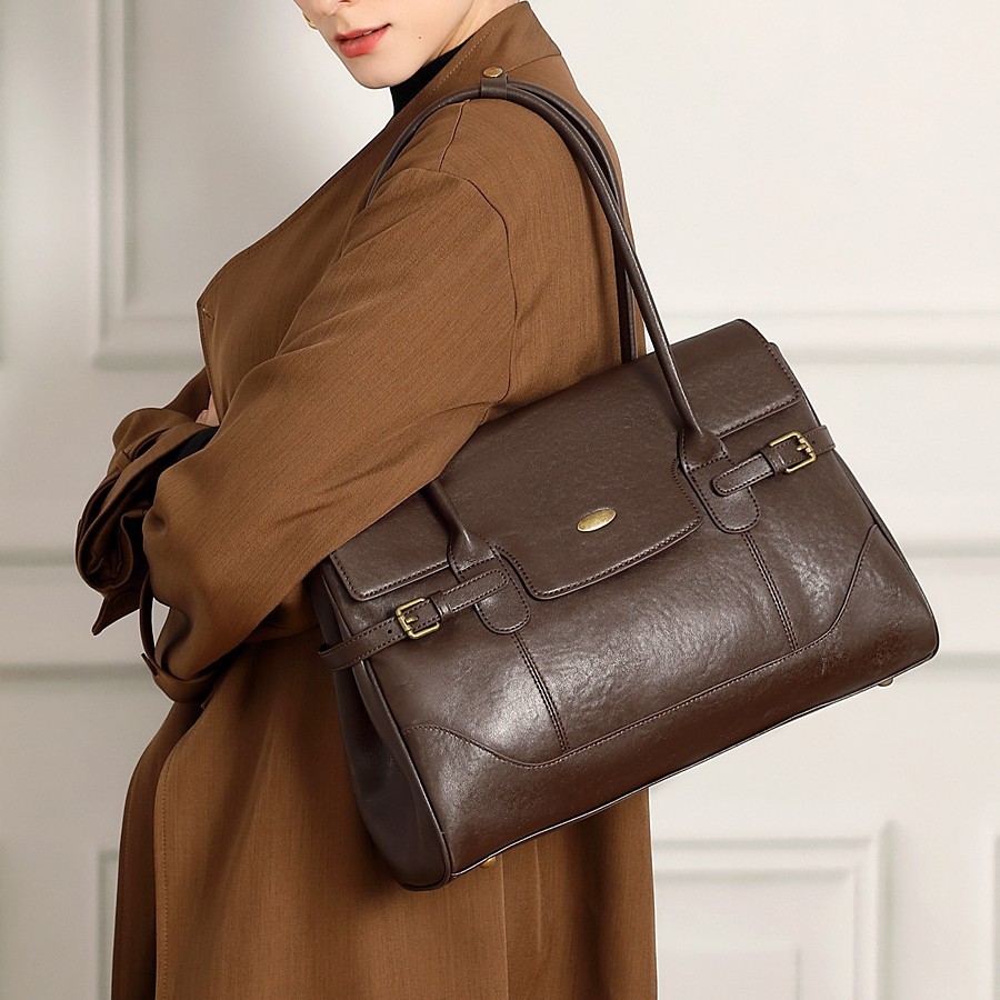Retro Versatile Genuine Leather Women's Bag 6 Retro Versatile Genuine Leather Women's Bag - Image 6