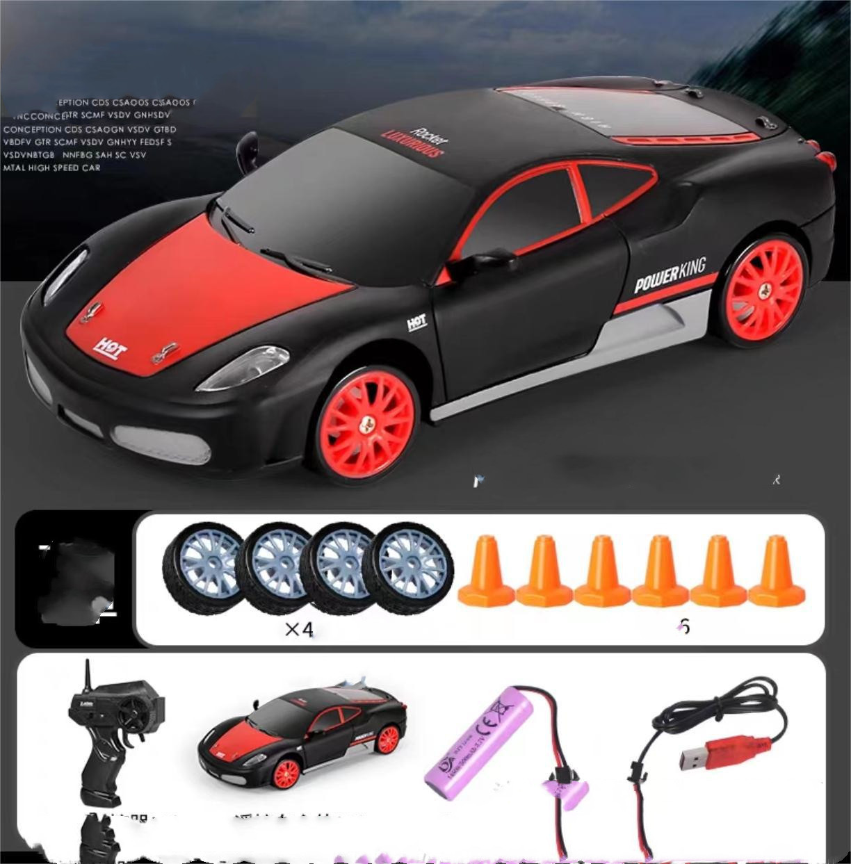2.4G Drift RC 4WD Racing Car Toy 7 2.4G Drift RC 4WD Racing Car Toy - Image 7