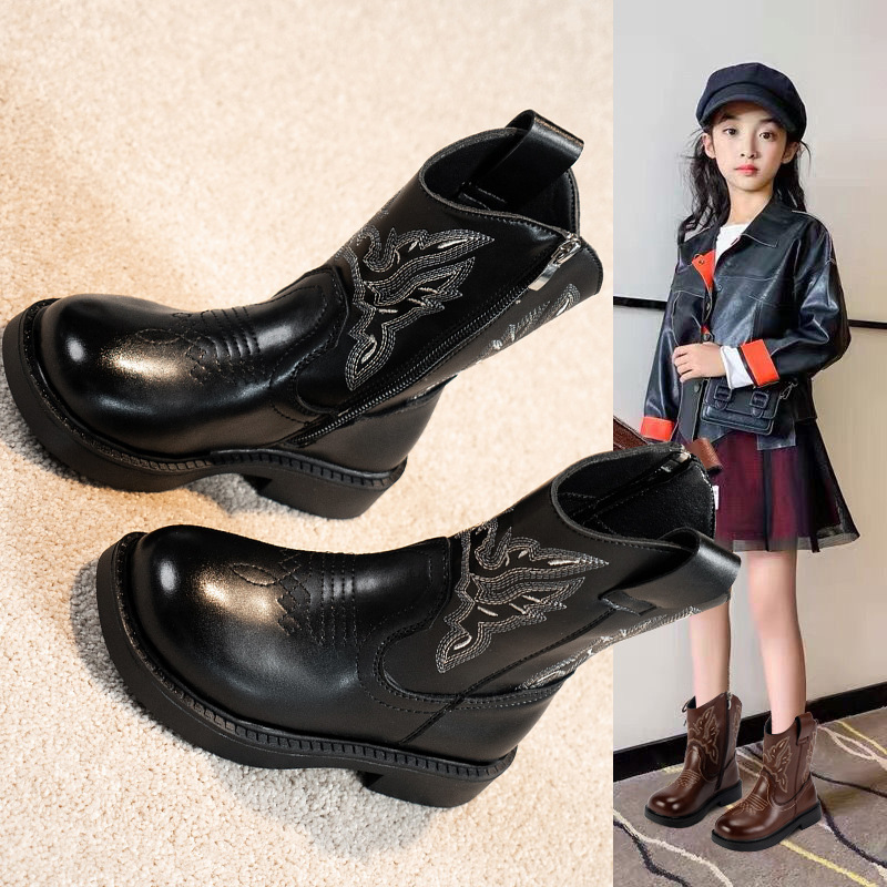 Girls' Embroidered Martin Boots 4 Girls' Embroidered Martin Boots - Image 4