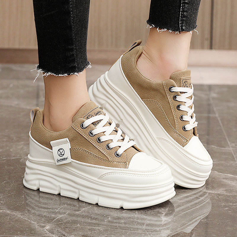 Women's Hidden-Heel Thick-Soled Durable Breathable Sneakers 6 Women's Hidden-Heel Thick-Soled Durable Breathable Sneakers - Image 6