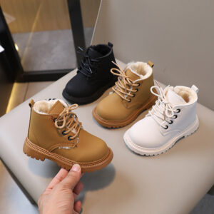 Cotton Boys' Boots Side Zipper