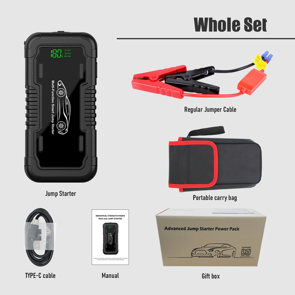 Car 20000mah Emergency Start Power Supply With LED Lighting 2 Car 20000mah Emergency Start Power Supply With LED Lighting - Image 2